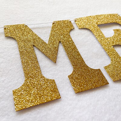 Merry Christmas Decoration - 5 inch tall letters - Holiday Banner Xmas Party Sign Fireplace Decor - image3